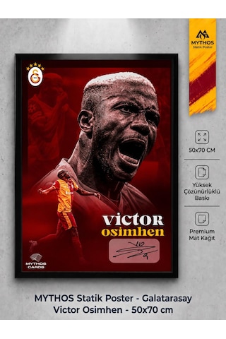 Mythos Statik Poster Galatarasay Victor Osimhen 50x70 Cm