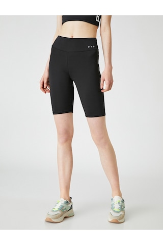 Koton Spor Biker Tayt Siyah 2yak42004nk