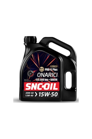 Snc-oıl 150.000 Km + Bakım Pro-s Plus Onarıcı 15w-50 Motor Yağı 4 Litre Snc-oıl 150.000 Km + Bakım Pro-s Plus Onarıcı 15w-50 Motor Yağı 4 Litre