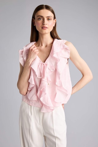 Defacto Regular Fıt Modal Kolsuz Bluz H3834ax26smpn114 Pembe-pn114