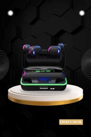 Powerbank Bluetooth Kulaklık Ve Akıllı Saat 7 Kordonlu Metal Kordon Plastik Kordon