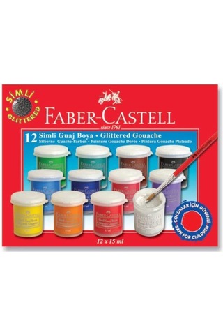 Faber Castell Faber Guaj Boya Simli 12 Li 160404 / Çok Renkli