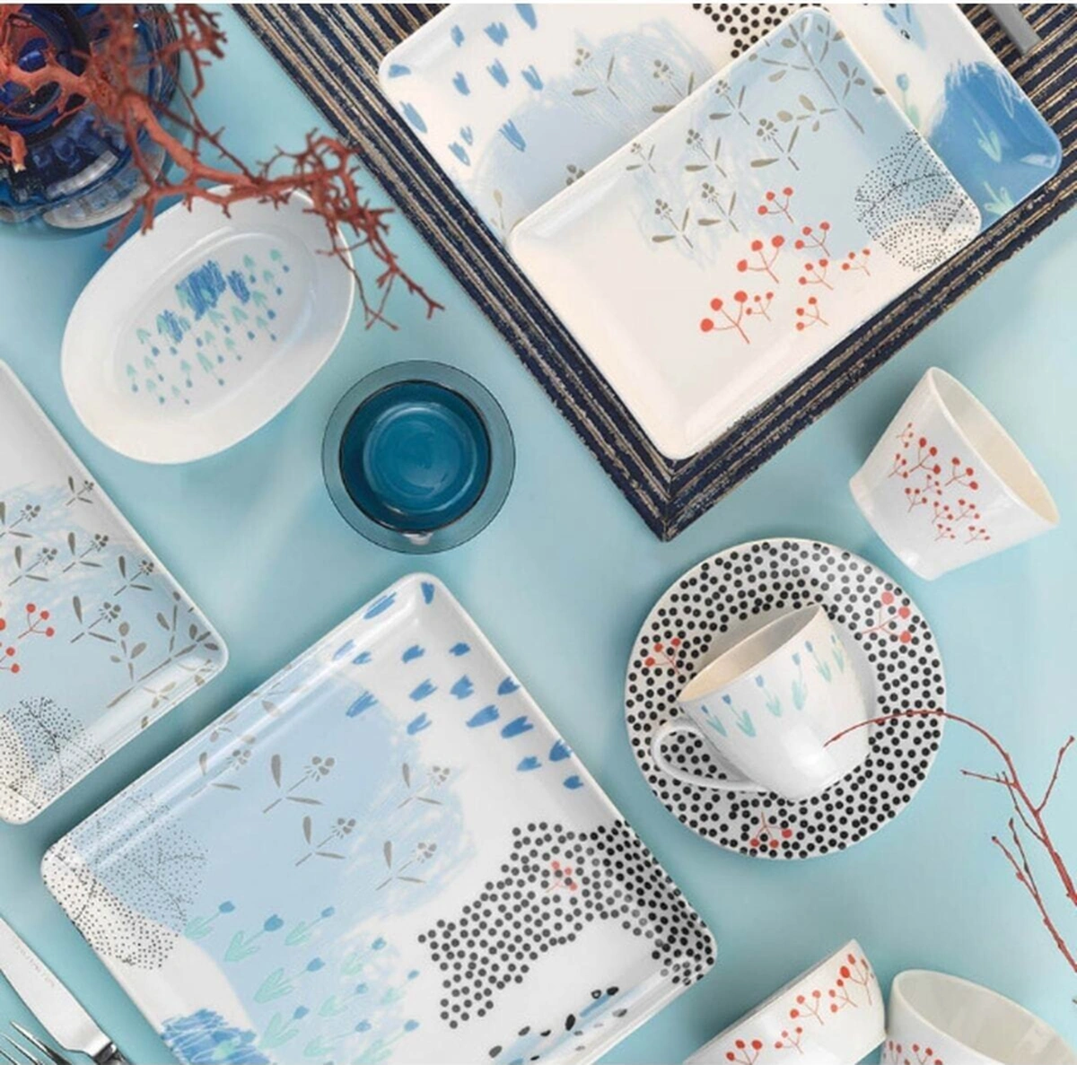 Tan 32 Parça Kahvaltı Takımı 12076 Çok Renkli