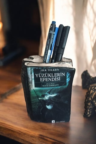 Yüzüklerin Efendisi Yüzük Kardeşliği Kitabı Şeklinde Kalemlik