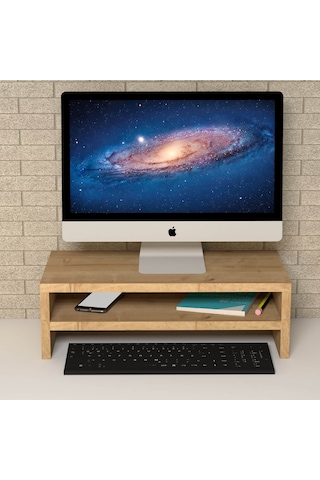 Emkawood Beliz Monitör Yükseltici Laptop Sehpası Safir