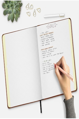A4 Kareli Defter 160 Yaprak 1 Adet Siyah Termo Deri Kapaklı Defter 21x29cm Okul Defteri Kareli Defter Deri Kapaklı