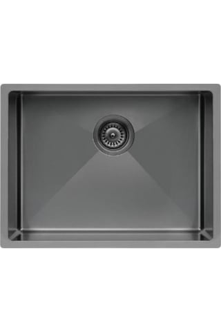 Ukinox Color X 500 Titanium Eviye Tezgah Üstü Antrasit - Metalik