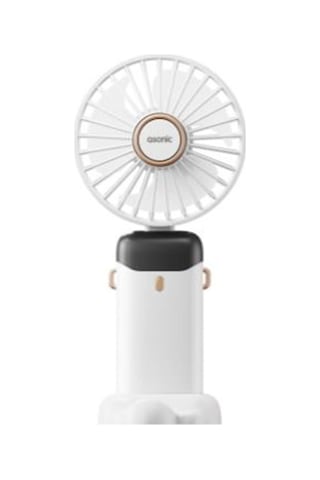 Asonic Afn28 Beyaz 500mah 3 Kademe Dijital Göstergeli Katlanabilir Mini Usb Fan