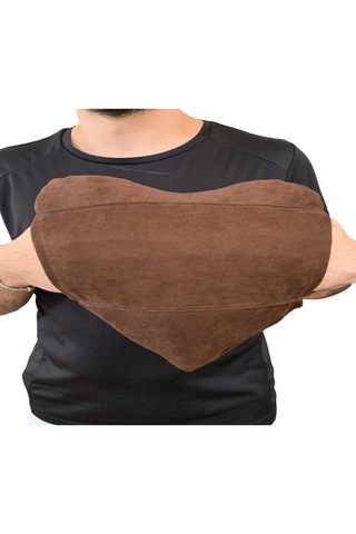 Ozclife Premium Cepli Kalp Yastığı - Kahverengi