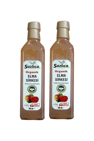 Sazlıca Organik Elma Sirkesi 2 x 500 ML