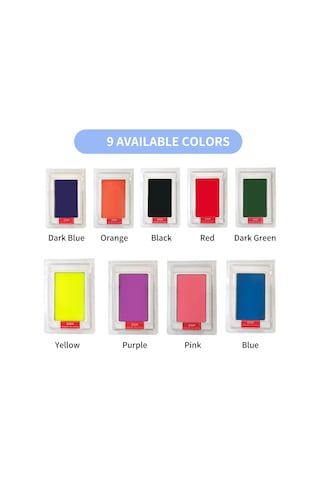 Geeroyoo Bebek El Ve Ayak İzi Seti - Yenidoğanlar İçin Güvenli Ve Detaylı İzler, 9 Renk Seçeneği, 0-6 Ay