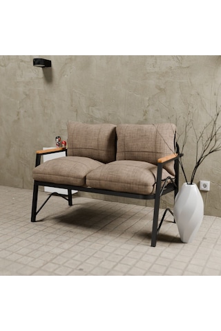 Mb Garden Furnıture Simetri Model, Balkon, Mutfak, Bahçe, Cafe,metal Koltuk Takımı, Bahçe Takımı , Çay Seti,ikili Koltuk Cappuccino