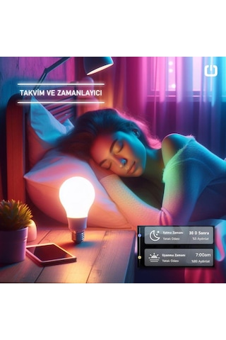 2gen Tuya Wifi+bluetooth Destekli 9w Rgb Akıllı Ampul