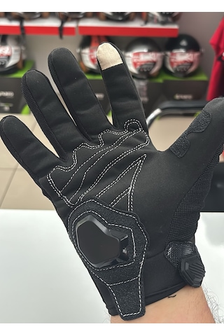 Mj Moto Mj M05 Universal Yüksek Korumalı Dokunmatik Özellikli Kaydırmaz Eldiven Siyah