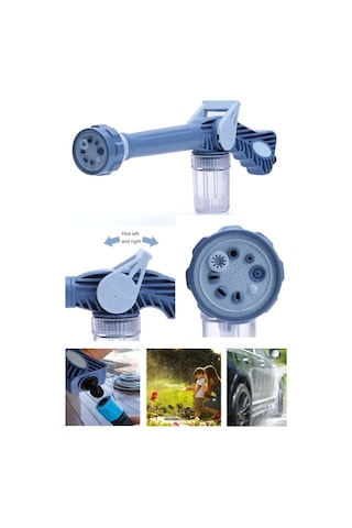 Otomobil Yıkama Sulama Fonksiyonlu Su Püskürtme Tabancası Deterjanlı Akıllı Tayzikli Basınçlı Bahçe 4741