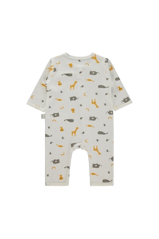 Civil Baby Hayvan Baskılı 3-12 Ay Tulum - Ekru