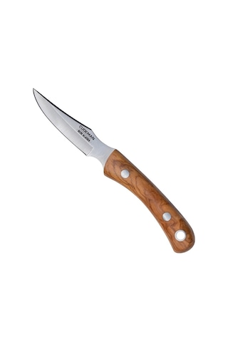 Cudeman 161-l Alaska Olive Set 2 Bıçak Deri Kılıflı Kamp Bıçak Kahverengi