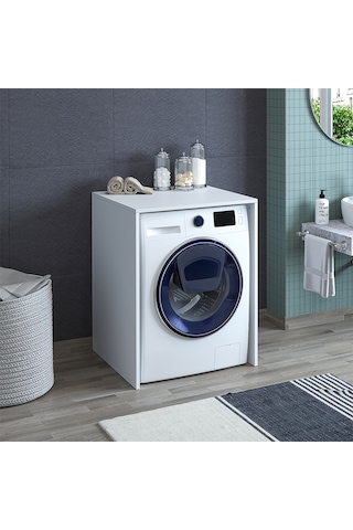 Banos Cm1 Kapaksız Çamaşır Makinesi Alt Dolabı Beyaz