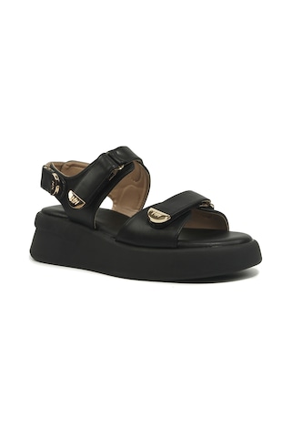 Nine West Hernan Siyah Kadın Kalın Taban Sandalet 000000000102051557