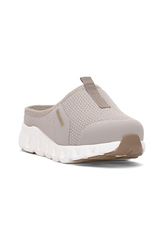 King Paolo H5204 Missy Kadın Memory Foam Sabo Terlik Bej Bej