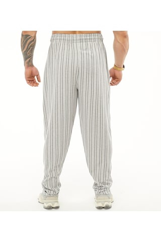 Bgsm Oversize Şalvar Eşofman Altı Body Pantolon Pnt1309 Ekru - Siyah