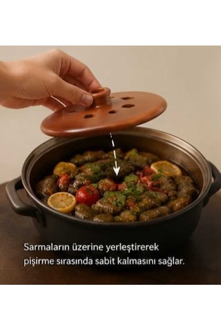 Kapadokya Çömlek Dolma Sarma Taşı 21 Cm