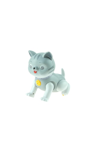 Sesli Hareketli Oyuncak Kedi Işıklı Sevimli Kedi 20 Cm