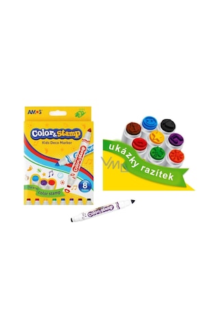 Amos Baskı Kalemı Color&Stamp 8Lı