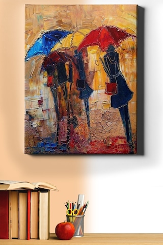 Webstyle Sayılarla Boyama Seti Kasnaklı Renkli Şemsiyeler 50x65 Cm