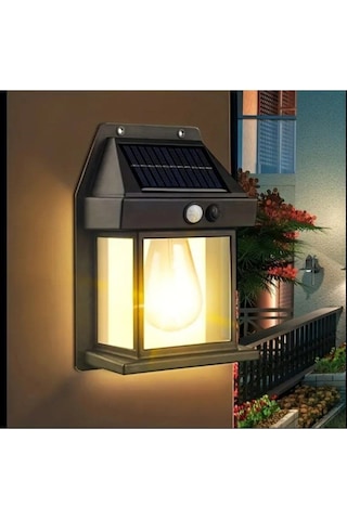 Hareket Sensörlü Güneş Enerjili Bahçe Led Ampul Su Geçirmez 3 Mod