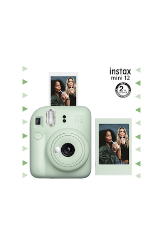 Fujifilm Instax Mini 12 Fotoğraf Makinesi + Fotoğraf Çerçeve Yeşil