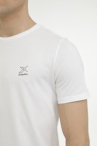 Kinetix M-sn220 Bsc C T-shırt 3fx Beyaz Erkek Kısa Kol T-shirt Beyaz