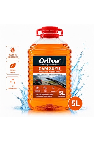 Orlisse Beauty Cosmetic Cam Suyu 5 Lt Turuncu-böcek Ve Kir Sökücü Etkili Formül