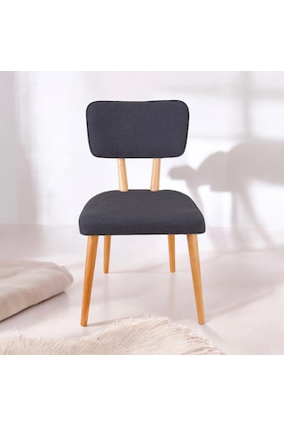 Polly Ahşap Sandalye Füme 6 Adet