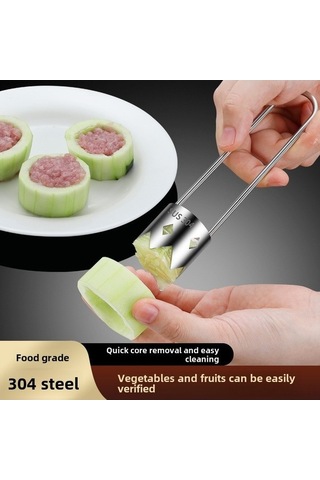 Tongxida 304 Paslanmaz Çelik Meyve Sebze Çekirdek Çıkarıcı, Elma Armut Çekirdek Kaldırıcı, Hafif Dayanıklı Mutfak Aracı