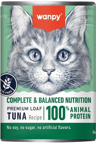 Wanpy Tahılsız Ton Balıklı 375 Gr Yetişkin Konserve Kedi Maması