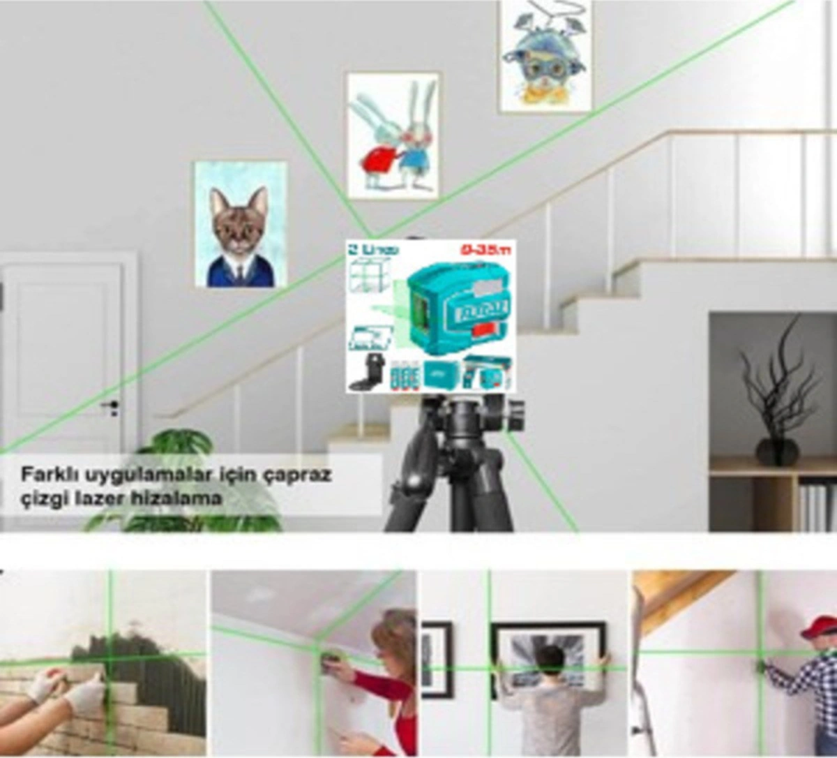 Distomat Yeşil Çizgi Lazer Hizalama Tll156601