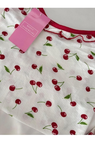 Mh Moony Homewears Redactum Skullus 2'li Şortlu Yumuşacık Pijama Takımı Kırmızımsı Bordo