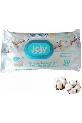 Joly Vücut Temizleme Havlusu 50 'li