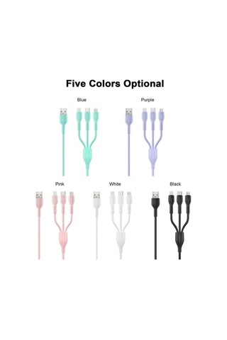 Sandwich Silikon Tip C Kablosu - 2a Hızlı Şarj - 1m Uzunluk - Pembe - Tüm Cihazlar İçin