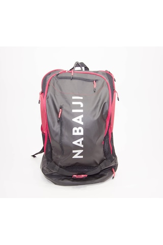 Unisex Siyah-Kırmızı 40 Lt Yüzücü Sırt Çantası 9 bölmeli Nabaiji Meridyendükkan Çok Renkli