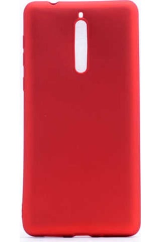 Nokia 8 Kılıf Zore Premier Silikon Kapak Kırmızı