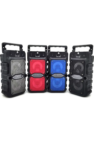 KTS-1096 Büyük Boy Çift Çıkışlı Ses Bombası Bluetooth Hoparlör Çok Renkli