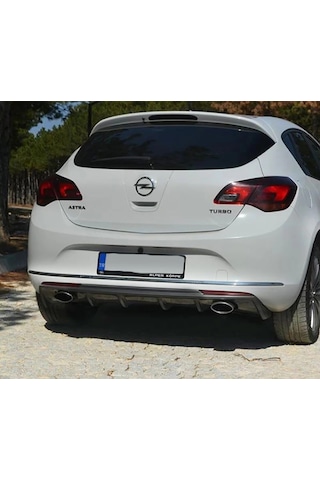 Opel Astra J Hb Rieger Difüzör Parlak Siyah Plastik 2012 2013 2014 2015 Arka-difizör-bodykit-ek