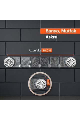 Vakumlu Ve Yapışkanlı Askı Mutfak Ve Banyo İçin Delme Gerektirmeyen Duvar Askılığı Çok Renkli