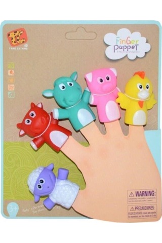 Hayvan Figürlü Parmak Kuklalar Eğitici Çocuk Oyuncak Zeka Gelişti