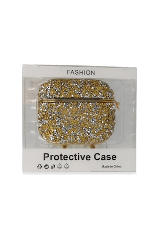 Newface - 811 - Airpods Pro 2 2.nesil Mira Taşlı Kılıf - Kmrsfres - - Gold