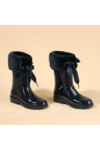 Igor Campera Charol Soft Kız Çocuk Su Geçirmez Yağmur Kar Çizmesi W10239 Siyah 001