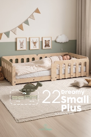 Dreamy Montessori Yatak Doğal Ahşap 70 X 140 Cm