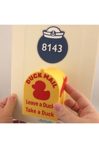 Geeksen Mini Sarı Ördek Temalı Manyetik Depolama Kutusu - Kabin Kapısı Dekorasyonu Ve Mektup Saklama Kutusu